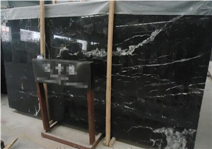 Dakara Black Marble Slabs, China Black Marble