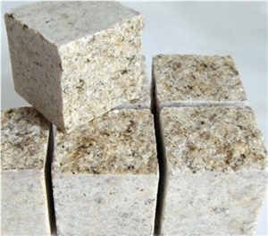 G682 Yellow Granite,Rust Stone Cube Stone,Paving Stone