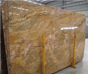 Imperial Gold Granite Slabs, India Yellow Granite