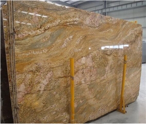 Imperial Gold Granite Slabs, India Yellow Granite Slabs