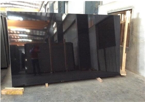 Jet Black Granite, Indian Jet Black Slabs & Tiles