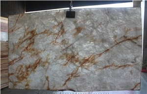 Muscovita Oro Marble Slabs China White Translucent Marble