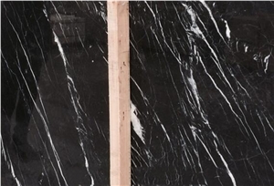 Nero Marquina Marble Tiles & Slabs, Black Marble Slabs