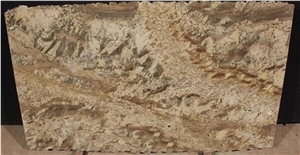 Netuno Bordeaux Granite Slab, Brazil Yellow Granite