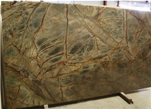 Rain Forest Green Marble Slabs, Green Indian Marble  Slabs