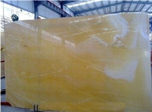 Yellow Honey Onyx Slab