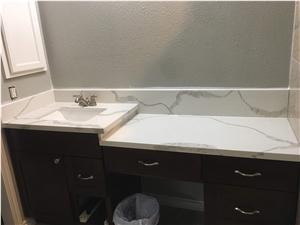 Quartz Bathroom Vanity Countertop Artificial Marble Bath Top
