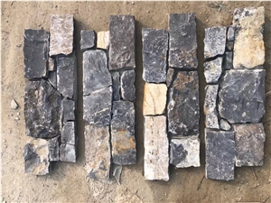 Cement Brick Quartzite Stacked Stone Culture Wall Cladding