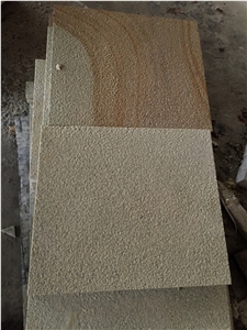 Chinese Granite Floor Tile Baipo Yellow Stone French Pattern