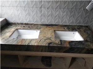 Quartzite Prefab Yacht Vanity Top Fusion Bathroom Bath Top