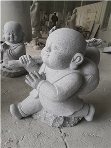 Stone Budha Outdoor Sculpture Granite Kongfu Budha Statue