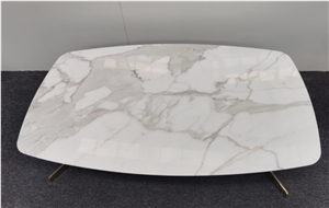Stone Cafe Table Marble Coffee Table Calacatta Dining Table