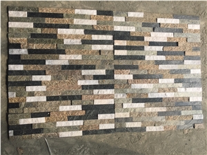 Stone Wall Cladding Panels Quartzite Stacked Ledger Veneer
