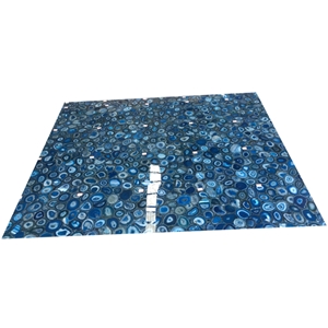 Translucent Semiprecious Stone Gemstone Blue Agate