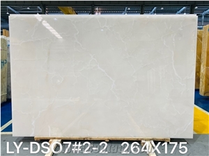16Mm Thickness China Natural Snow White Onyx Slabs&Tiles