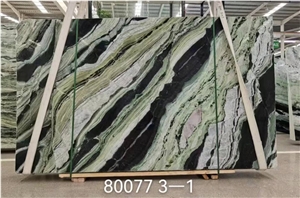 20MM New Blue Velvet Quartzite Green Black Floor Slab