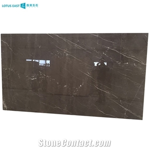 China Polished Brown Marquina Marble Slabs For Interior Wall