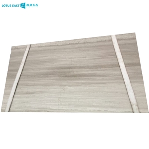 China White Wood Marble Driftwood Marble With Vein Cut 
