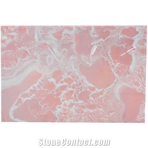 MGT Pink Onyx Slabs For Background Wall