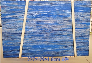 Polished Azul Imperial Quartzite For Background & Decoration