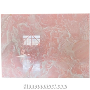 Polished Pink Color Luxury Light Pink Onyx
