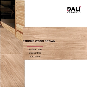 Strome Wood Brown - Wooden Porcelain Tiles