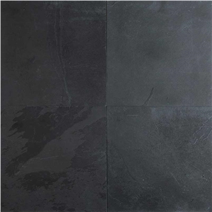 Montauk Black Slate Tile 24X24 Gauged 0.4 Inch