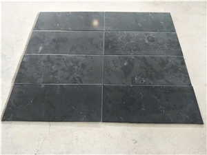 Black Limestone Honed Finish Wall Tile Floor Tile