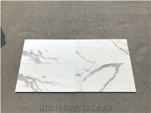 Italy Calacatta White Marble Calacatta Marble Cut To Size
