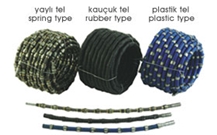 Rubber Diamond Wire, Wire Saw Rope, Beads