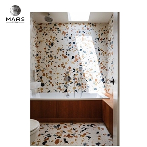 Multi Color Terrazzo Floor Tiles For Bathroom