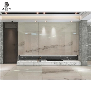 Affordable Wall Marble Polished Guangxi White Marble Slabs