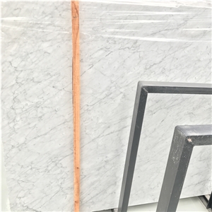 Bianco Carrara White Marble Square Table For Living Room