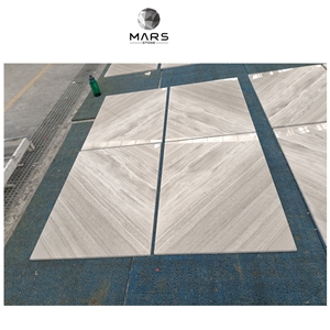 Bookmatch White Wood Marble Slabs Tile Slabs