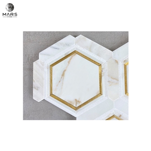 Carrara White Honeycomb And Hexagon Mosaic Marble Tiles