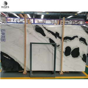 China Sichuan Polished Panda White Marble Big Slab 