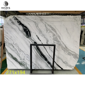 Clearly Veins White Marble Slab Tiles For Stairs Step