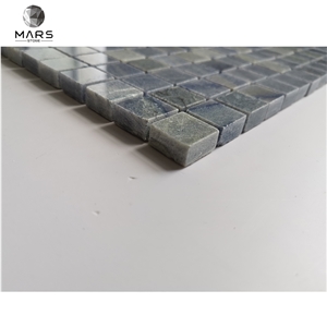 Factory Price Blue Brick Marbe Mosaic Tile Bathroom Wall