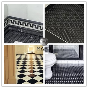 Hexagon Marble Mosaics For Kitchen Backsplash And Bathroom