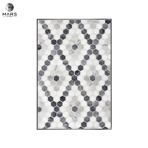High Quality White Marble Hexagon Floor And Wall Mosaic Tile