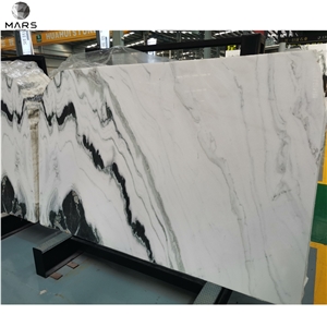 Hot Sale Landscape Paintings Marble Panda White Marble Slabs