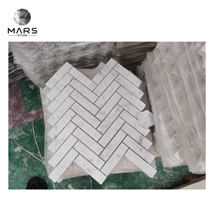 Hot Sales Factory Price Cheap Herringbone Marble Mosaic Tile