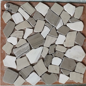 Hot Sales Items Travertine Wall Tile Broken Marble Mosaic