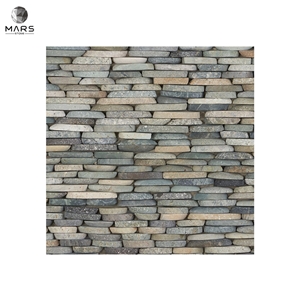 Irregular Shape Grey Natural Stone Mosaic Tiles
