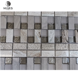 Natural Blends Marble Stone And Glass Mosaic Tile