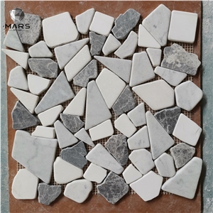 New Arrived Tombled Irregular Natural Stone Mosaic Tiles