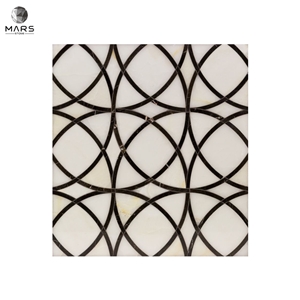 New Design Celtic White Saint Laurent Mosaic Marble Tiles