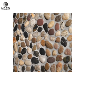 Penny Pebble Round Polished Natural Stone Mosaics Tiles