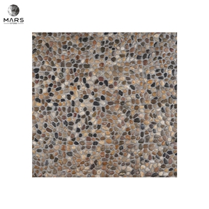 Penny Pebble Round Polished Natural Stone Mosaics Tiles