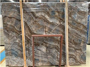 Supplier Super Palissandro Natural Marble Book Match Slabs